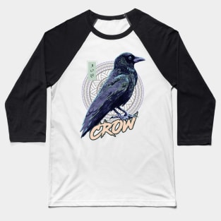 Crow - White Baseball T-Shirt